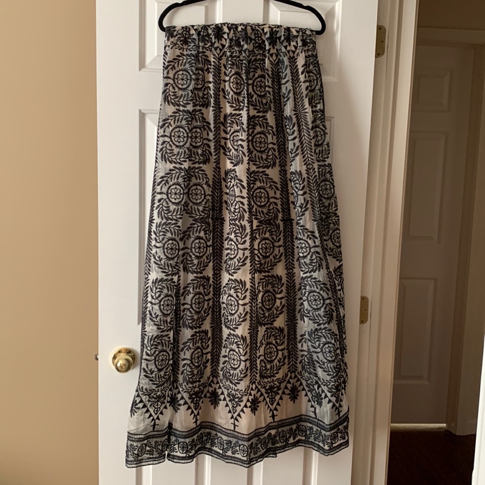 Embroidered floor length dress